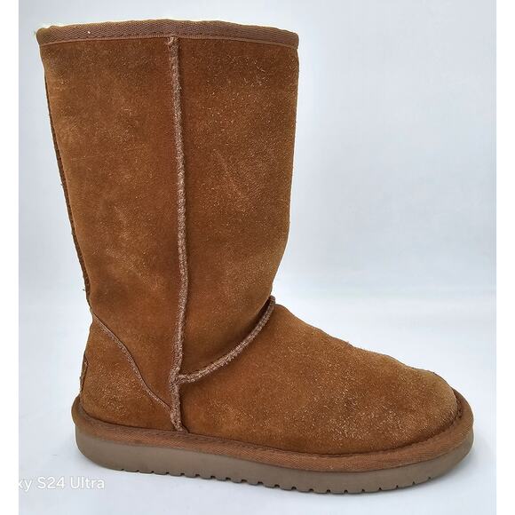 Koolaburra by UGG Koola Tall Chestnut Leather Winter Boots 1017089 Women's 6 - Picture 1 of 8